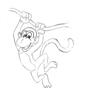 300x300dult How To Draw Monkey On Tree How To Make Monkey On