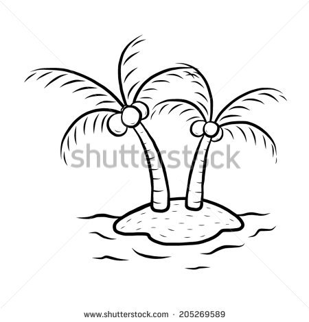450x470 Drawn Palm Tree Cartoon