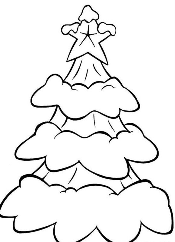 580x803 Christmas Tree Coloring Pages Coloring Pages Christmas Tree Easy