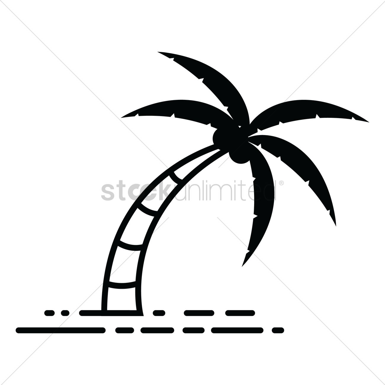 1300x1300 Coconut Tree Vector Image
