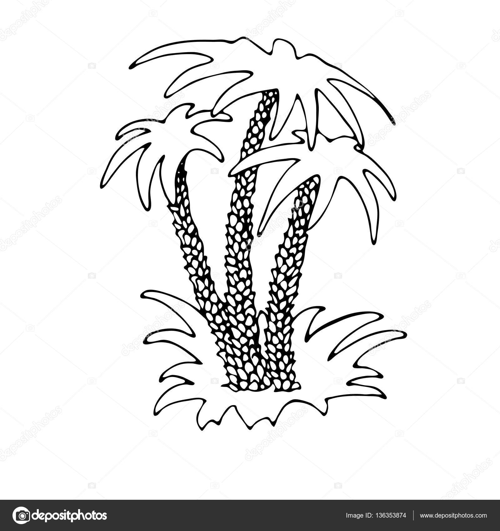 1600x1700 Island With Palm Trees. Stock Vector Ampirion