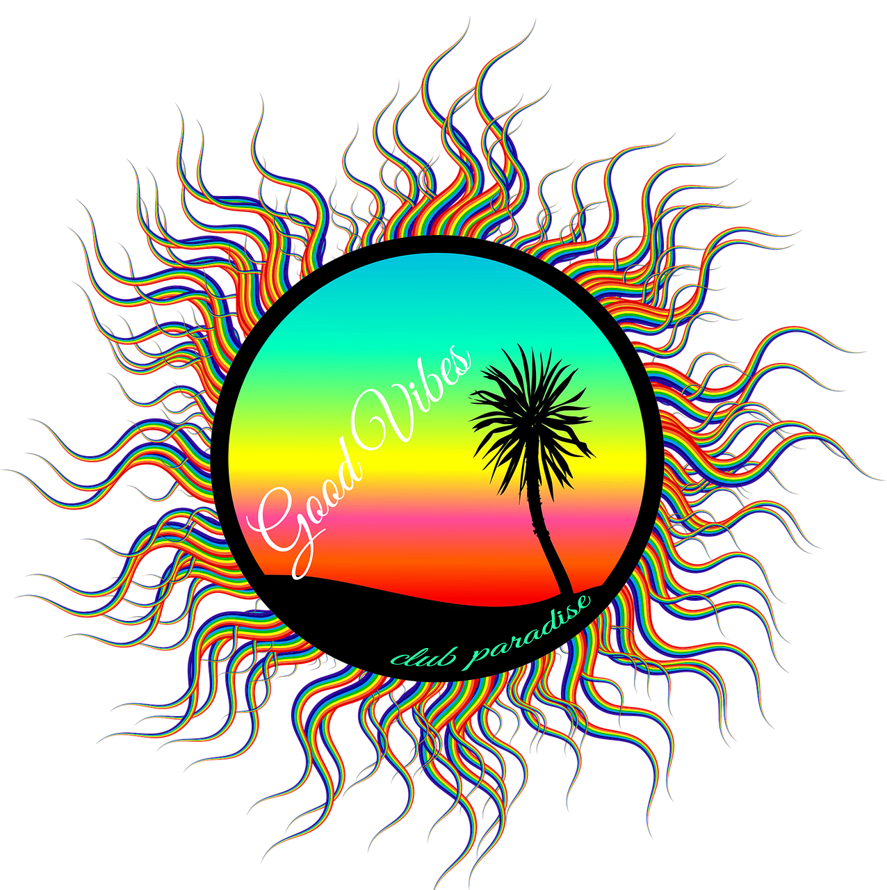 1276x1280 Palm Tree Beach Art Sunset Palm Transparent Image Palm Tree