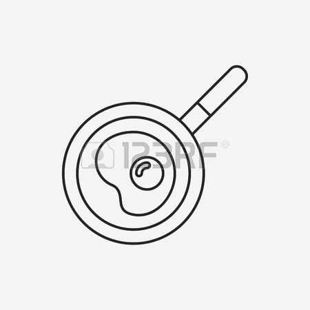 450x450 Drawing Cartoon Pan With Fried Egg Royalty Free Cliparts, Vectors