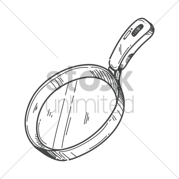 600x600 Frying Pan Vector Image