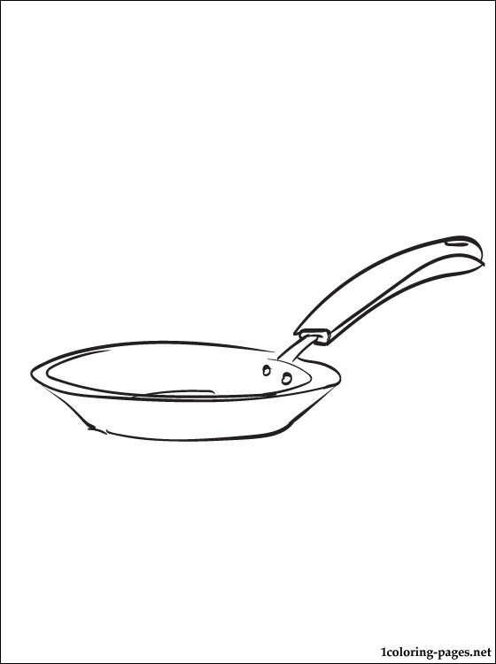 560x750 Frying Pan Coloring Page Coloring Pages