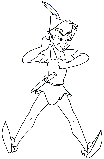 413x634 How To Draw Disney's Peter Pan With Easy Step By Step Drawing