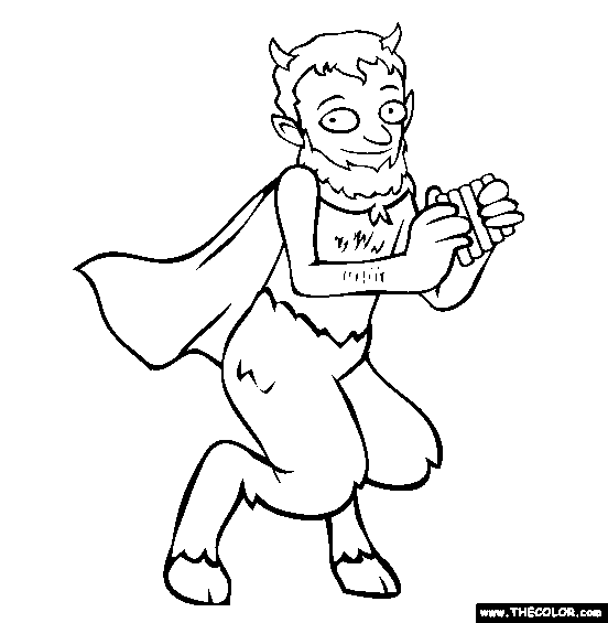 552x565 Pan Greek God Coloring Page Coloring Page For Kids Kids Coloring