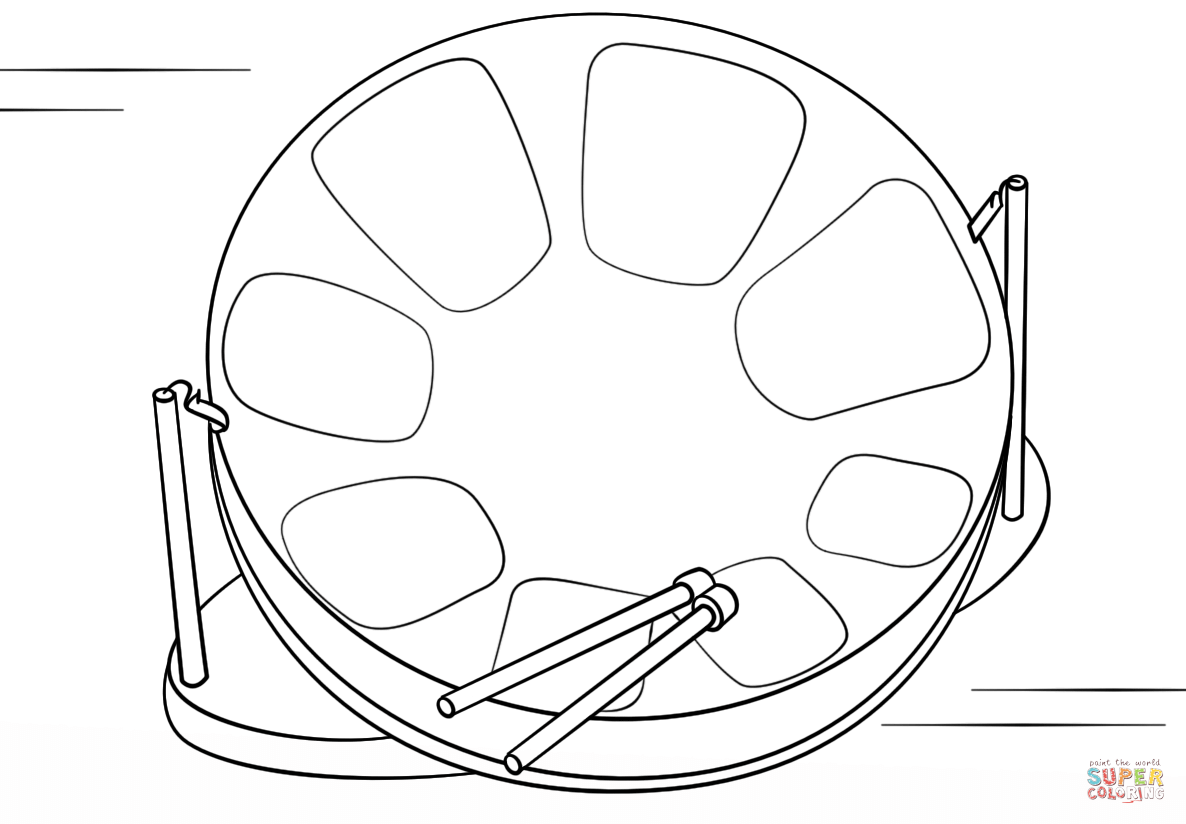 1186x824 Steel Drum Coloring Page Free Printable Coloring Pages