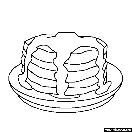 Free Printable Pancake Coloring Pages Coloring Pages
