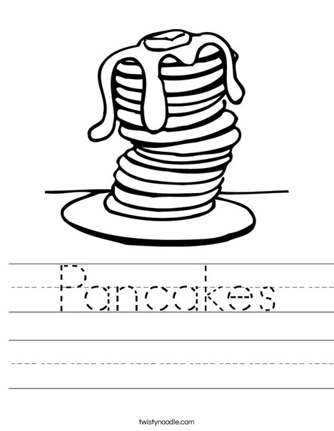 468x605 Pancakes Worksheet