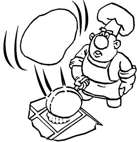463x480 Cooking A Pancake Coloring Page Free Printable Coloring Pages
