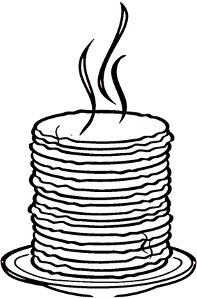 285x430 Loads Of Pancakes Coloring Page Preschool