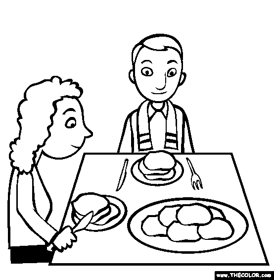 554x565 Potato Pancakes Latkes Online Coloring Page