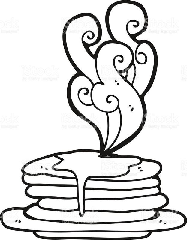 623x800 Pancake Clipart Black And White