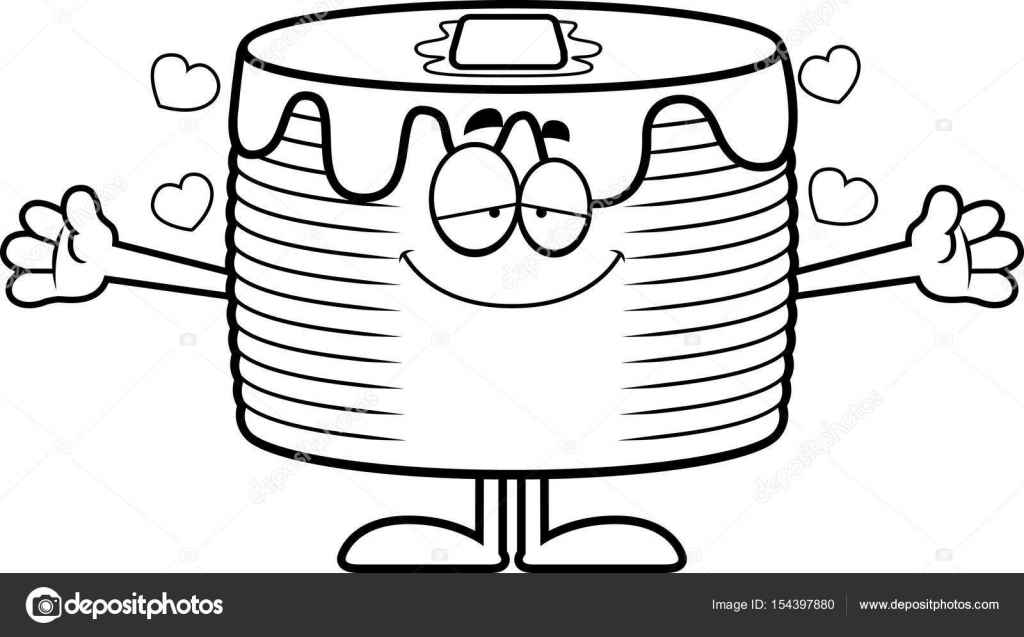 1024x637 Cartoon Pancakes Hug Stock Vector Cthoman
