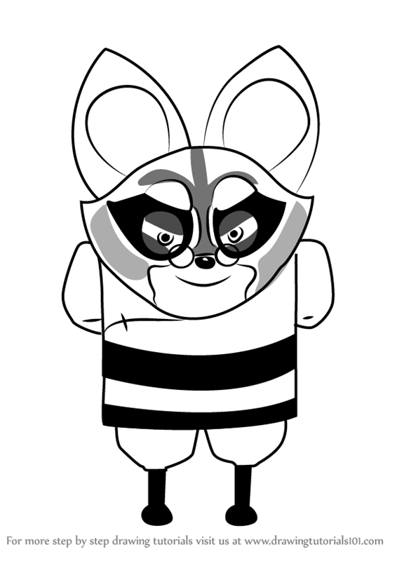 566x800 Learn How To Draw Master Junjie From Kung Fu Panda (Kung Fu Panda