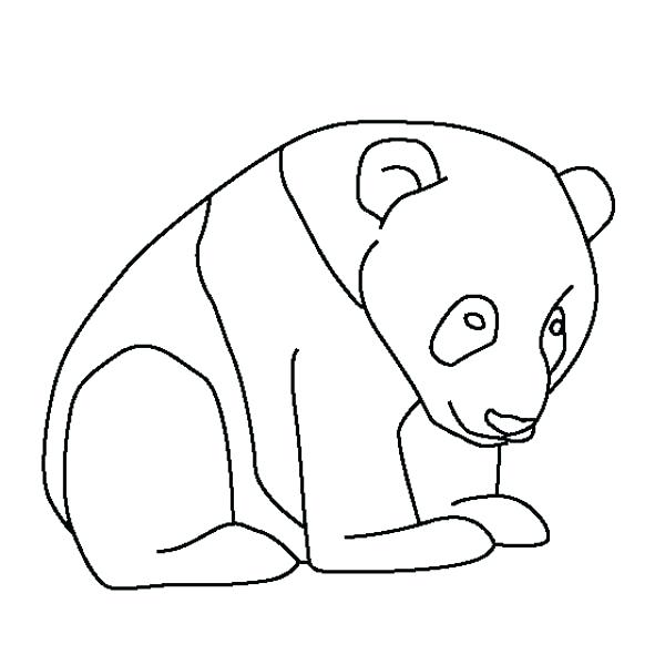 600x600 Panda Bear Coloring Pages