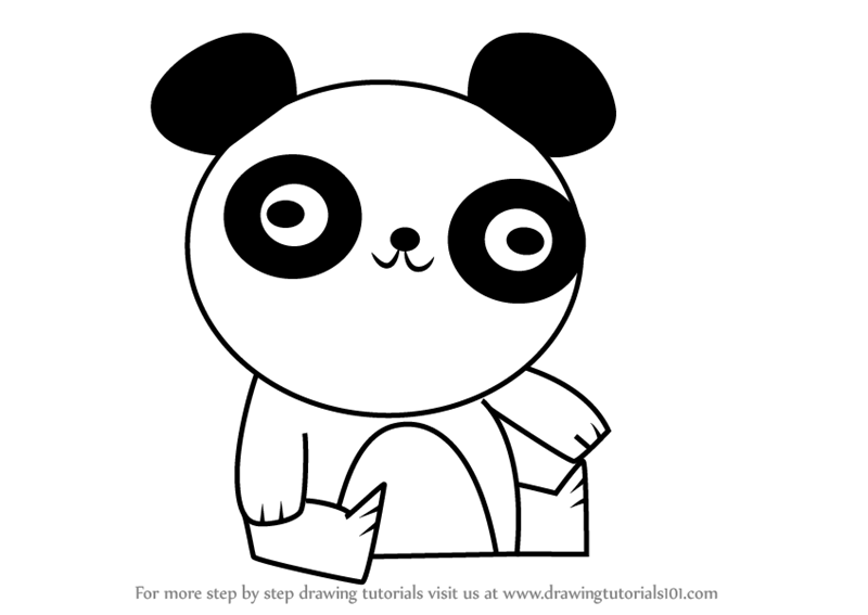 800x567 Coloring Pages How To Draw Panda Bear How To Draw A Panda Bear