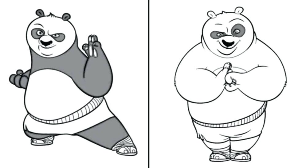 970x546 Kung Fu Panda Coloring Pages Coloring Panda Drawing Coloring Pages