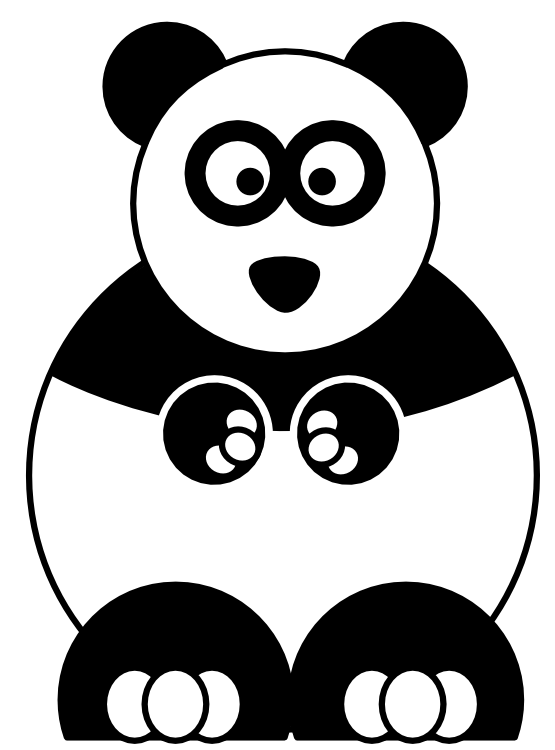 555x750 Sleeping Red Panda Drawing