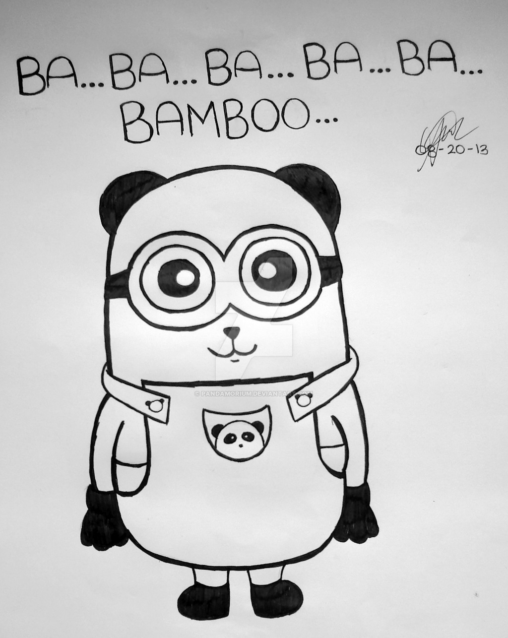 1024x1286 Panda Minion By Pandamorium
