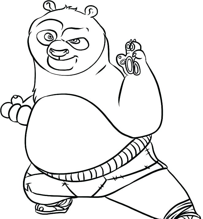 662x715 Drawn Panda Line Drawing 3398208