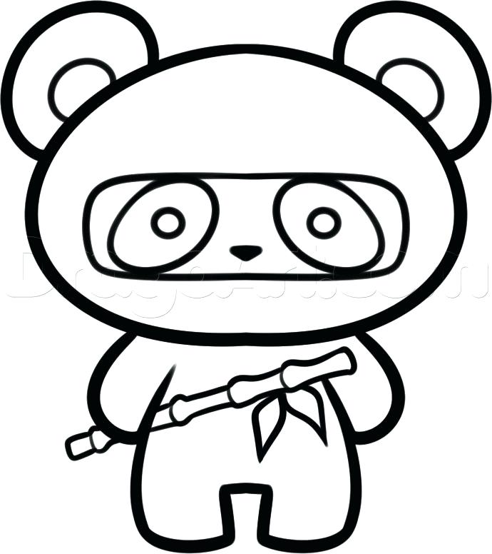690x776 Coloring Pictures Pandas Panda Coloring Pages Medium Size