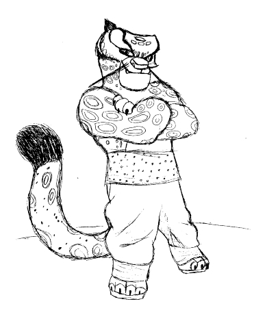 371x466 Kung Fu Panda Images Quick Sketch Of Tai Lung Wallpaper