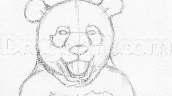 570x320 Pencil Drawings Of Pandas How To Draw A Happy Panda Step Step