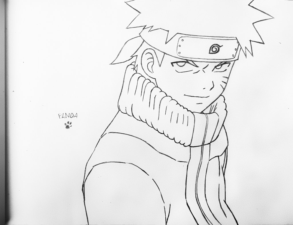 1024x787 Naruto Anime Drawings In Pencil Drawing Naruto