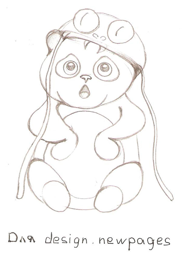 600x873 How To Draw The Panda With A Pencil Step By Step