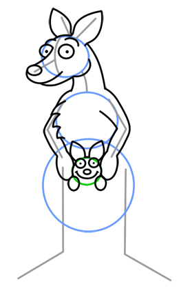 260x438 Cartoon Kangaroo Step By Step Drawing Lesson