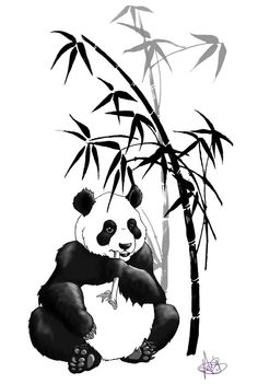 236x351 Panda Mom, Dad, Baby, Bamboo