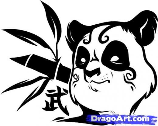 520x414 Panda Tribal Face Tattoo Ideas Tribal Face, Panda