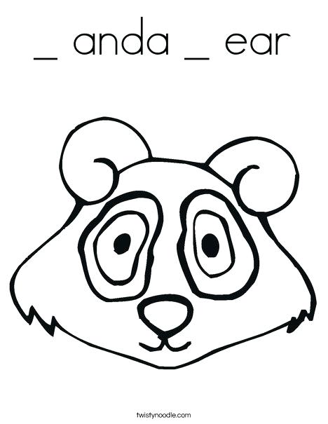 468x605 Fresh Ear Coloring Page Or Panda Bear Head Coloring Page 21 Human