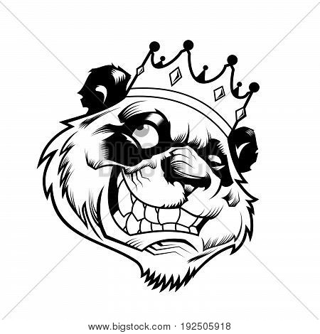 450x470 Panda Head Vector Wear Crown Vector Amp Photo Bigstock