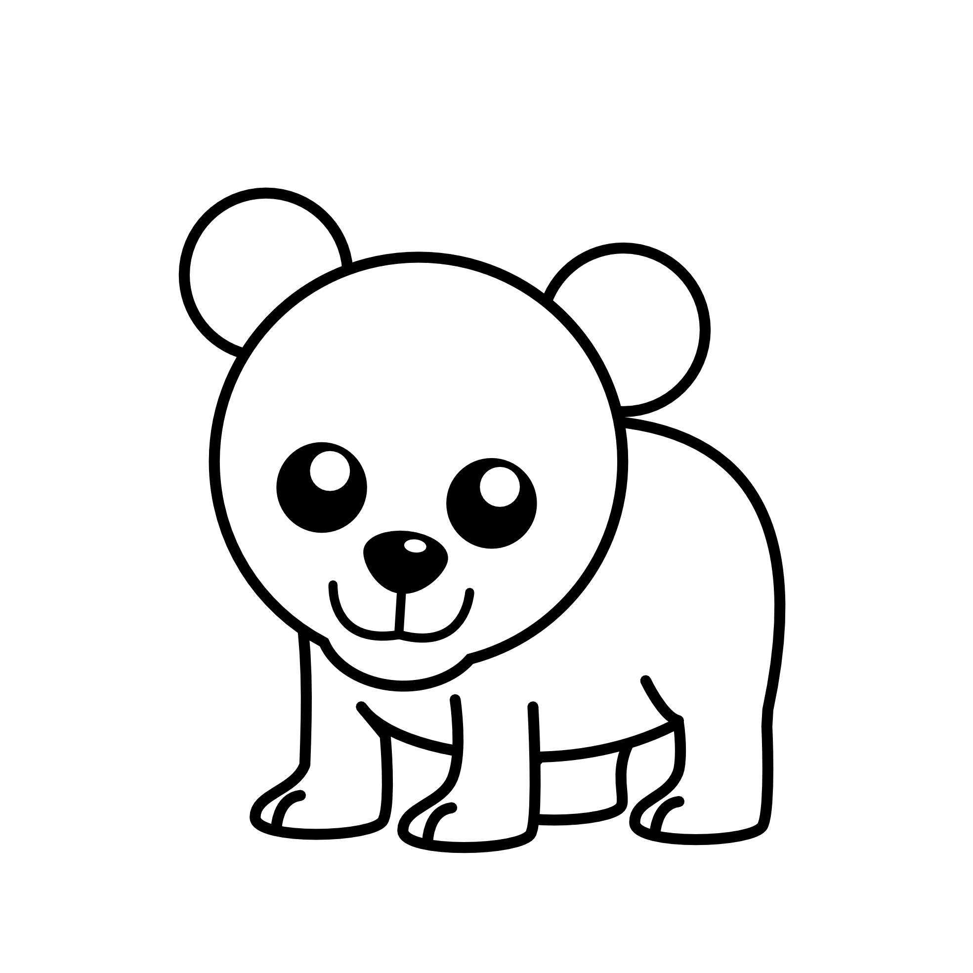 1969x1969 Black Bear Clipart Head