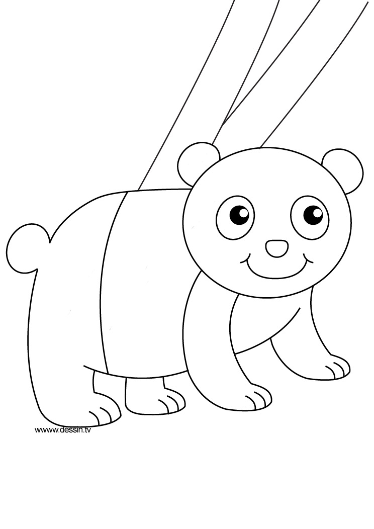 744x1052 Coloring Panda
