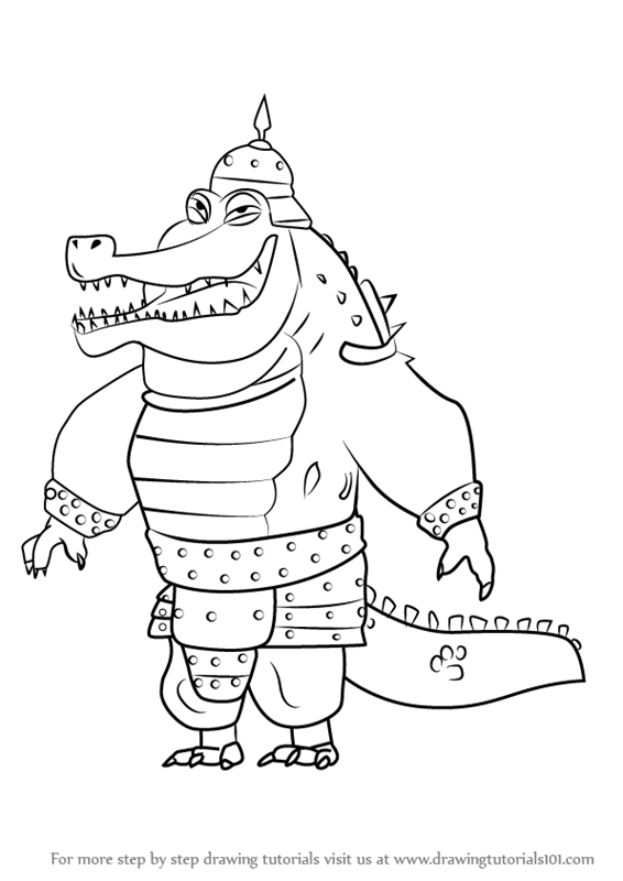 566x800 Learn How To Draw Fung From Kung Fu Panda