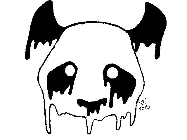 640x480 Melting Panda Digital Art By Tina Bologna