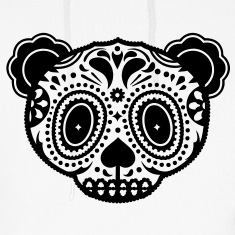 235x235 A Panda Bear Head In The Style Of Sugar Skulls Hoodies Tattoos