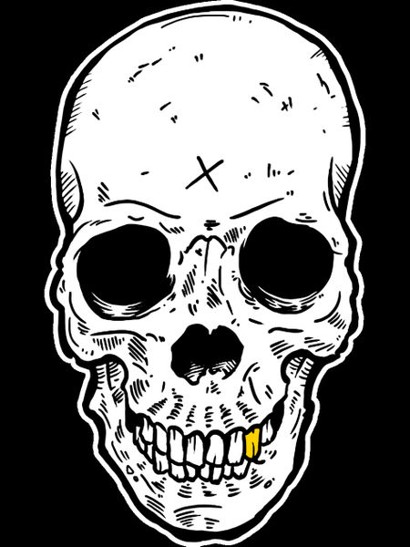 450x600 Panda Skull Drawings