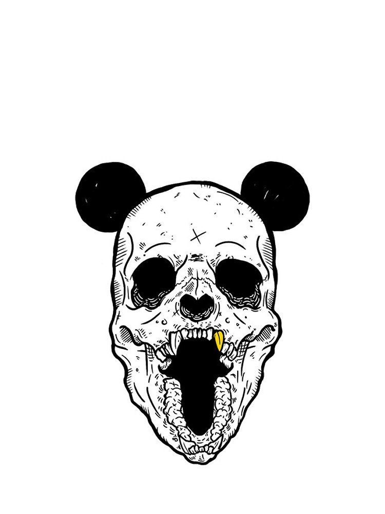 750x1000 Panda Skull X Gold Fang Iphone Cases Amp Skins By Highspeeddirt