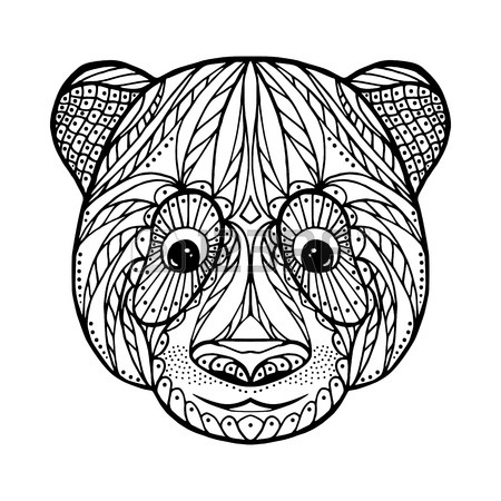 450x450 Skull Head Of Ram, For Adult Anti Stress Coloring Page With High