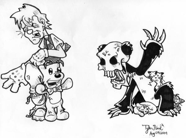 600x447 Skull Panda By Dorkzombie