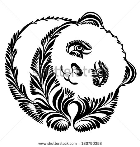 450x470 Panda Silhouette Stock Photos Images Amp Pictures Shutterstock