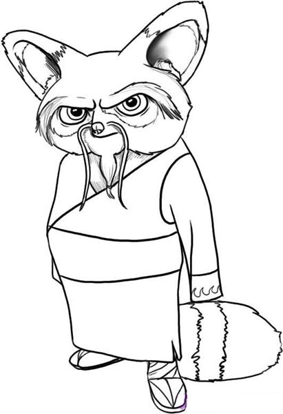 411x600 Coloring Pages Draw A Cartoon Panda
