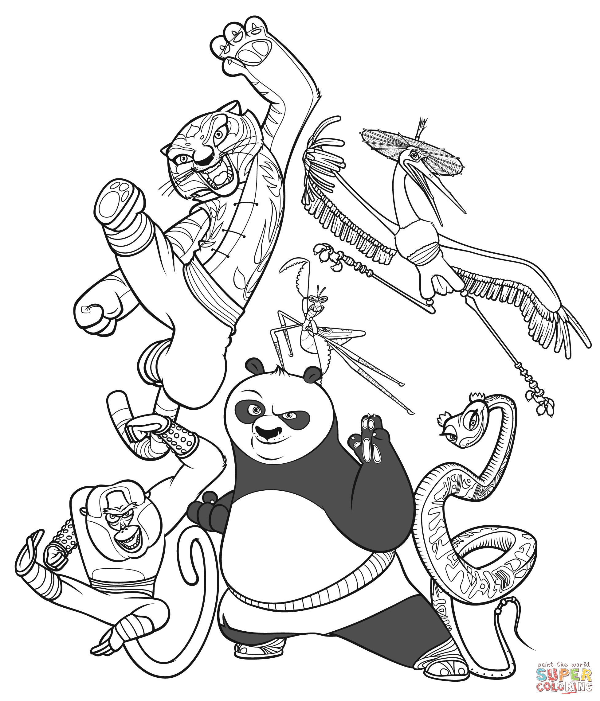 1953x2283 Drawn Panda Coloring Page