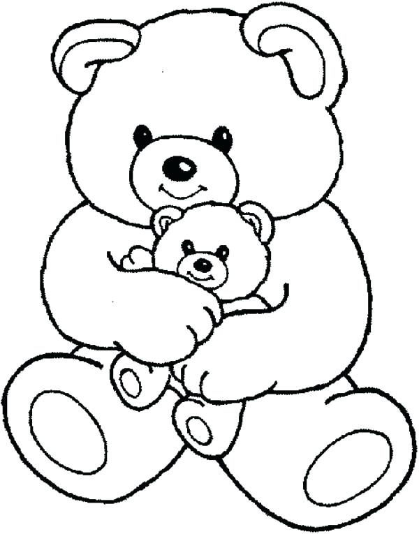 600x765 Good Teddy Bear Coloring Pages New Page Drawn Polar 5 Panda