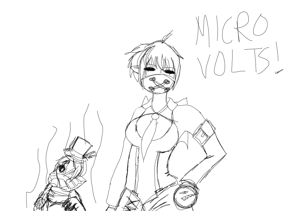960x704 Pandora Sketch [Microvolts Fan Art] By Ameneko98